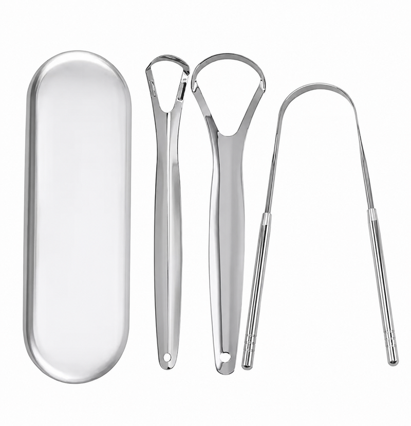 3 Piece Stainless Steel Tongue Scrapper™