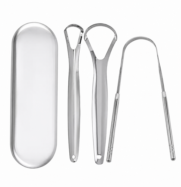 3 Piece Stainless Steel Tongue Scrapper™